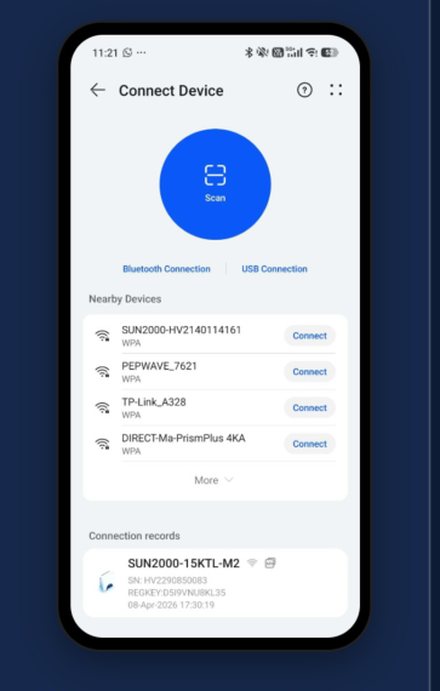 Huawei step 3: Tap the scan icon